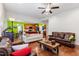 Spacious living room with wood floors and open concept, perfect for entertaining or relaxing at 100 Lexington Ave, Zebulon, NC 27597
