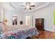 Beautiful main bedroom with walk-in closet and ensuite bathroom at 100 Lexington Ave, Zebulon, NC 27597