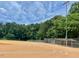 Community baseball field with chain link fence and a clear blue sky overhead at 104 Odessa Cir, Cary, NC 27513