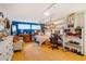 Cozy bedroom with bright blue wall, shelves, and laminate floors at 112 Noble St, Chapel Hill, NC 27516
