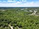 Expansive aerial view showcasing a lush, green landscape with scattered residential areas, offering a sense of community at 121 Flint Point Ln, Holly Springs, NC 27540
