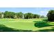 Scenic view of the golf course featuring lush green fairways, mature trees, and a well-maintained landscape at 121 Flint Point Ln, Holly Springs, NC 27540