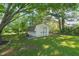 Rustic backyard shed with double doors and plenty of room for storage and projects at 1413 Roy Averette Dr, Raleigh, NC 27603