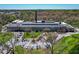 Expansive aerial view showcasing the renovated historic building with ample parking at 1535 Caraleigh Mills Ct # 111, Raleigh, NC 27603