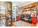 Dedicated office space featuring built-in shelves and desks at 1535 Caraleigh Mills Ct # 111, Raleigh, NC 27603