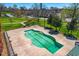 Aerial view of a pool at 1535 Caraleigh Mills Ct # 111, Raleigh, NC 27603