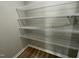 Walk-in closet with wire shelving units perfect for maximizing storage space at 186 Coharie Dr, Lillington, NC 27546