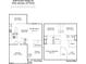 Detailed floor plan showcasing the layout of a two-story home with dimensions for each room at 2128 Feather Ridge Dr, Holly Springs, NC 27540
