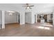 Spacious living area with hardwood floors and an open view to the kitchen at 257 North Maple Walk Dr # 218, Garner, NC 27529