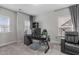 Bright home office with modern desk, comfortable chair, and natural light at 2915 Winter Crop Way, Apex, NC 27502