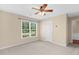 Bedroom featuring neutral paint, carpet, and a window to allow for plenty of natural light at 3027 Maple Ave # A-1, Burlington, NC 27215