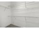 Walk-in closet features metal racks and drawers at 309 Plank Bridge Way, Morrisville, NC 27560