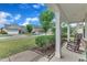 Inviting front porch with rocking chairs offering views of the street and surrounding neighborhood at 3449 S Beaver Ln, Raleigh, NC 27604