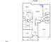 Detailed floor plan showcasing the layout of the home including the kitchen, dining, and living areas at 347 N. Maple Walk Dr # 211, Garner, NC 27529