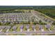 Bird's eye view of a residential community featuring neatly arranged homes and manicured lawns at 40 Bourne Dr, Franklinton, NC 27525