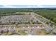 Aerial view of a well-planned community featuring modern homes and ample green spaces at 40 Bourne Dr, Franklinton, NC 27525