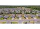 Overhead shot of a community with stylish homes, green lawns, and tree-lined streets at 40 Bourne Dr, Franklinton, NC 27525