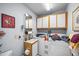 Well-equipped laundry room with a sink, plenty of counter space, and functional storage solutions at 4024 Rural Retreat Rd, Burlington, NC 27215