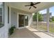 Screened porch offering outdoor relaxation and views of the backyard at 408 Torwood Cir, Apex, NC 27523