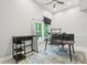 Home office featuring a window with natural light and work space for multiple monitors at 421 Gilpin Way, Cary, NC 27519