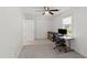 Bedroom provides natural lighting and storage options, creating a functional space for work or relaxation at 7009 Brecken Ridge Ave, Raleigh, NC 27615