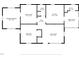 Detailed floor plan showcasing the layout of the home, including the primary bedroom, kitchen, and living room at 8635 Old Us 421 S, Bear Creek, NC 27207