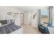 Cozy bedroom featuring a bunk bed with a dog theme, natural light, and a comfortable chair at 1037 Winding Spring Dr, Mebane, NC 27302