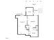 Floor plan of the basement with an unfinished area, sitting room, recreation room, storage and two covered patios at 112 Hidden Bluff Ln, Cary, NC 27513