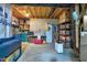 Unfinished basement provides additional storage and utility space at 112 Hidden Bluff Ln, Cary, NC 27513