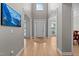 Spacious foyer features hardwood floors, high ceilings, and elegant architectural details at 13121 Sargas St, Raleigh, NC 27614