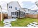 Well-maintained backyard featuring a patio, landscaping, and a screened porch at 248 Daniel Ridge Rd, Wendell, NC 27591