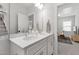Bright bathroom with double vanity and modern fixtures at 248 Daniel Ridge Rd, Wendell, NC 27591