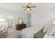 Spacious main bedroom offering natural light, calming decor, and access to the main bath at 248 Daniel Ridge Rd, Wendell, NC 27591
