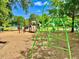 Community playground with swings, slides, and climbing structures on a wood chip surface at 30155 Pharr, Chapel Hill, NC 27517