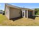 Rear exterior showing screened in porch, siding and crawlspace access at 39 Mcguire Ln, Clayton, NC 27527