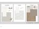 A design selection board showcasing a guest bath, laundry, and flooring with detailed samples and color schemes at 5060 Trotter Dr, Raleigh, NC 27603
