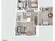 Detailed second floor plan rendering showcasing the layout of bedrooms, bathrooms, and living spaces at 5408 Gunnette Dr, Raleigh, NC 27610