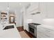 Contemporary kitchen showcasing stainless steel appliances and bright countertops at 620 Wade Ave # 505, Raleigh, NC 27605