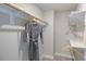 Walk-in closet featuring ample shelving and a hanging rod at 673 Sun Meadow Dr, Wake Forest, NC 27587