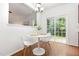 Kitchen dining area featuring a sliding glass door for convenient access to the back yard at 925 Spring Meadow Dr, Durham, NC 27713