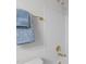 Close-up of shower with white tiling and gold fixtures in bathroom at 1012 Coram Fields Rd, Wake Forest, NC 27587