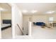 Large bonus room with carpet, sofa, and bed at 110 Elmsford St, Durham, NC 27707