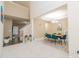 Light filled dining room showing the open floor plan and flow of the house at 110 Elmsford St, Durham, NC 27707