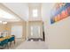 Spacious foyer featuring a two-story ceiling and lots of natural light at 110 Elmsford St, Durham, NC 27707