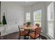Cozy breakfast nook filled with natural light, perfect for casual dining at 11233 Jeffreys Ln, Wake Forest, NC 27587