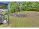 View of yard featuring retaining wall, grill, and the home's deck in the background at 1309 Caribou Xing, Durham, NC 27713