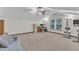 Spacious bonus room with ample space for a home office and gym setup, enhanced by natural light at 1311 Theodore Ln, Durham, NC 27703