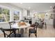 Eat-in kitchen with bright natural light and modern cabinetry with sleek countertops at 18 W Academy St, Wendell, NC 27591