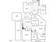 Floorplan of the home showing the layout of the rooms, bathrooms, garages and backyard areas at 1817 Foxbrook Dr, Raleigh, NC 27603