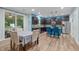 Spacious kitchen with island, updated appliances, and eat in dining area at 1939 Mostyn Ln, Apex, NC 27502
